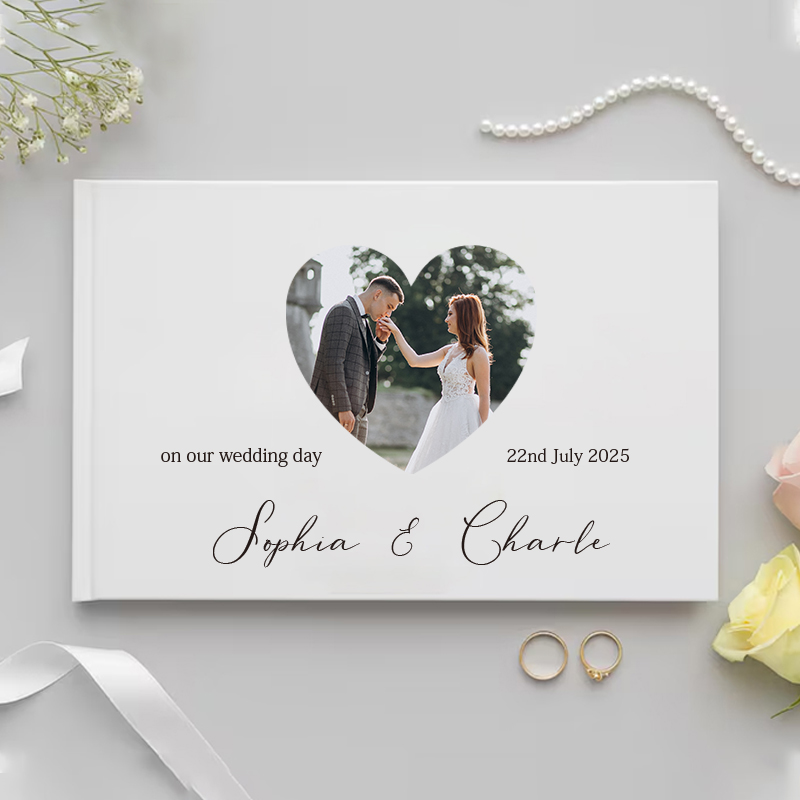 Custom Photo Book - Düğün Hediyesi için kişiselleştirilmiş Ziyaretçi Defteri