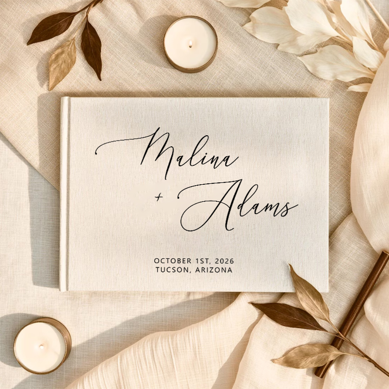Custom Photo Book - Kişiye Özel Misafir Defteri Fotoğraf Albümü,