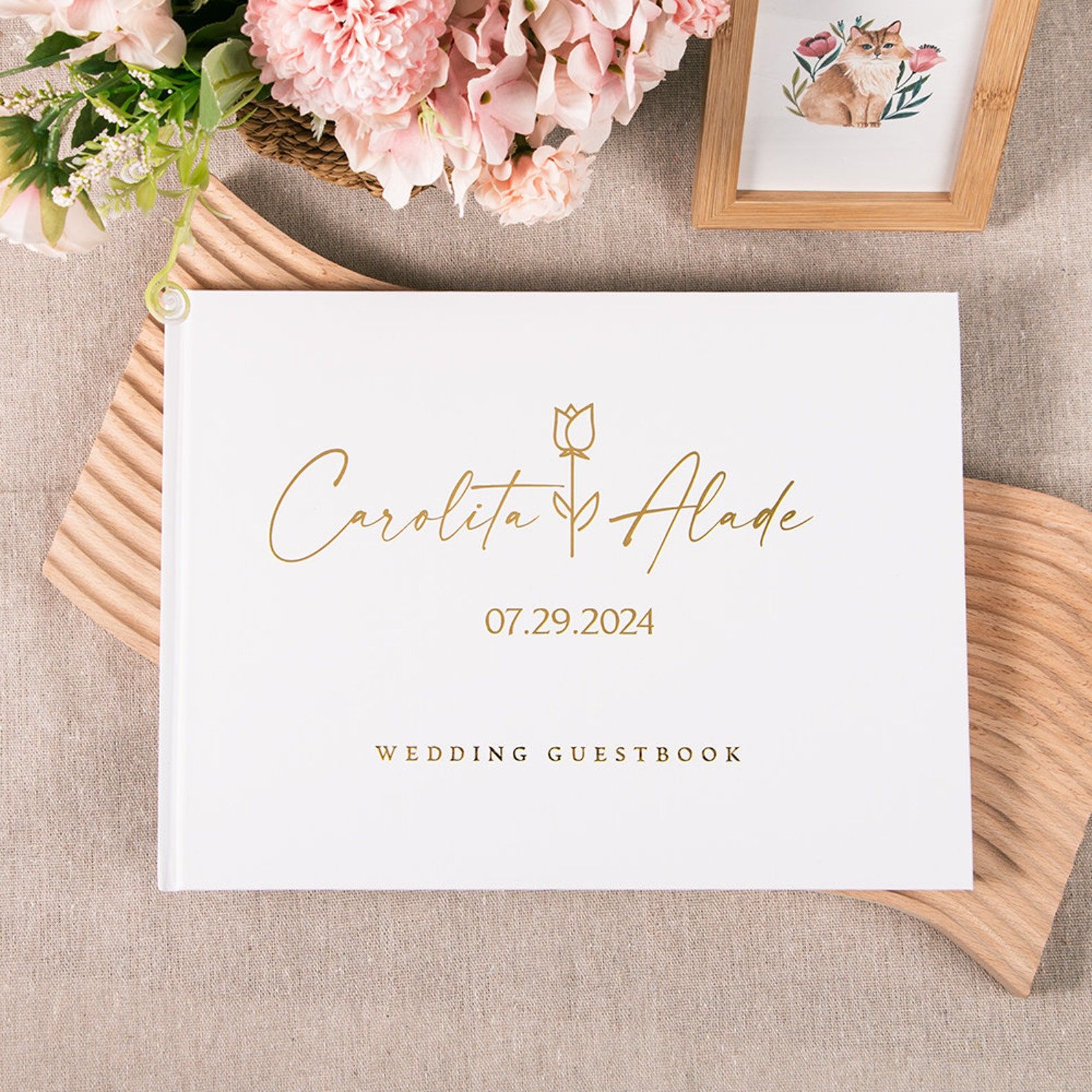 Custom Photo Book - Özel Düğün Ziyaretçi Defteri Kişiselleştirilmiş Ziyaretçi