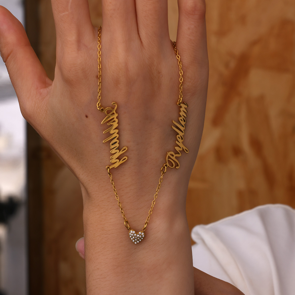 Kadınlar için özel iki isim ko - Name Necklace Custom incelemesi ve fiyatı