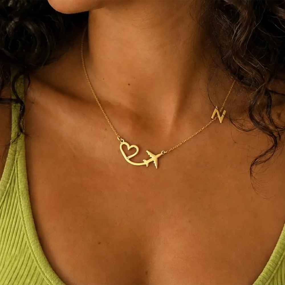 Kişiselleştirilmiş Kalp Uçak İ - Name Necklace Custom incelemesi ve fiyatı