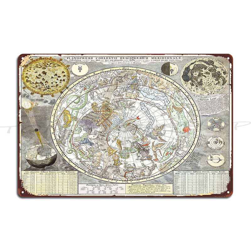 Güney Yıldızlı Gökyüzünün Yıld - Custom Star Map incelemesi ve fiyatı