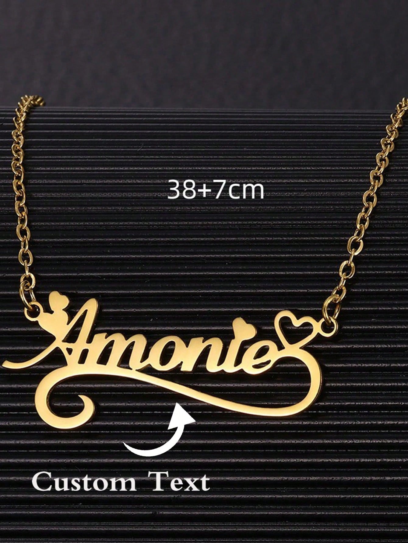 Kadınlar için özel ad Hollow k - Name Necklace Custom incelemesi ve fiyatı