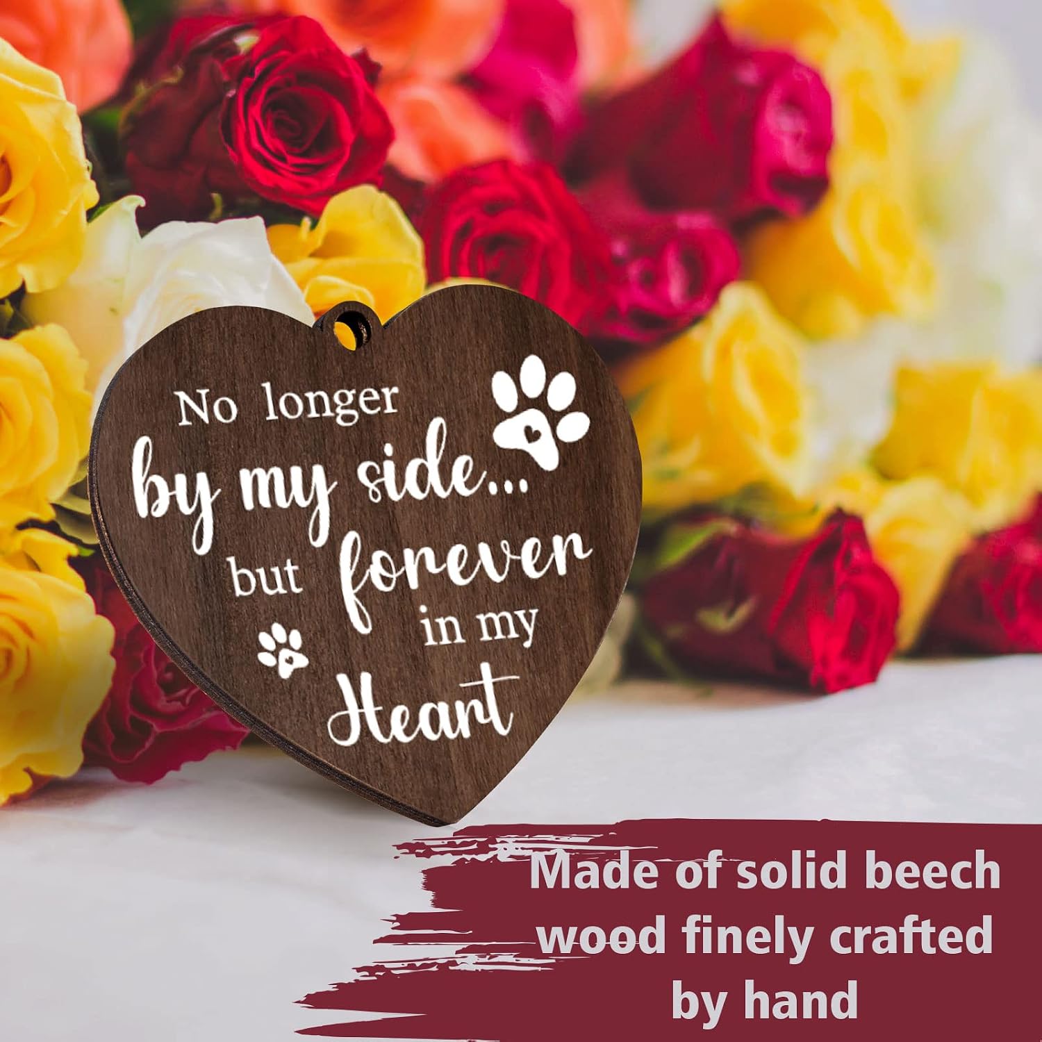 Köpek Kedi İçin Ahşap 4x6 Resi - Engraved Wood Frame incelemesi ve fiyatı