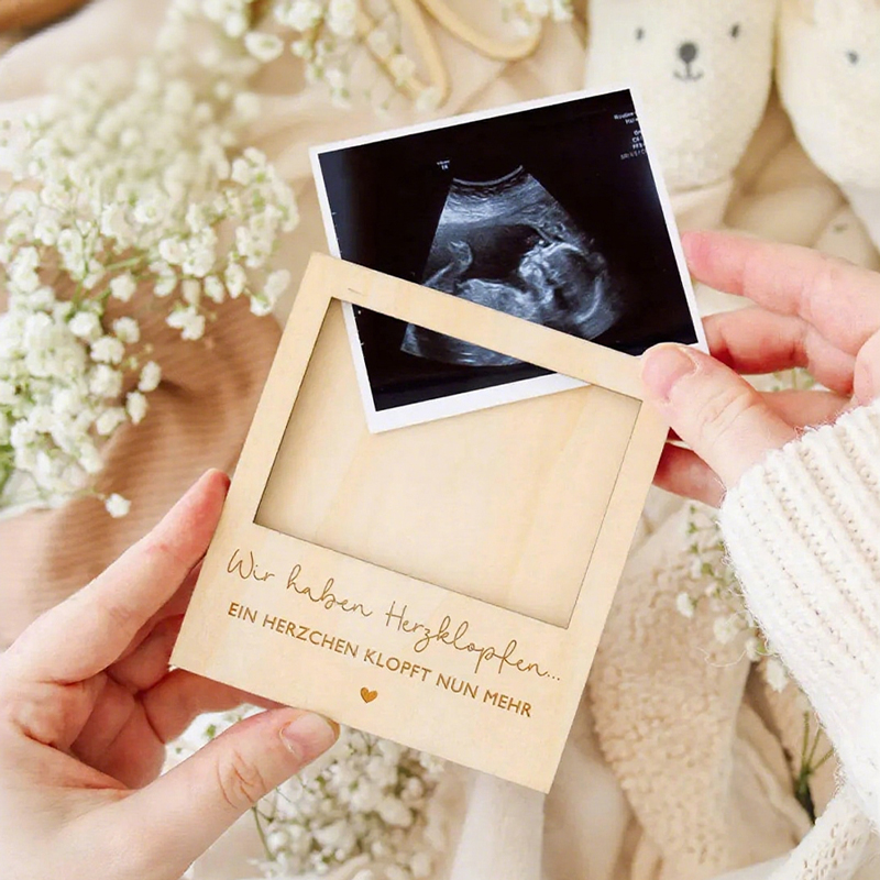 Ultrason Gebelik Duyuru Levhas - Engraved Wood Frame incelemesi ve fiyatı