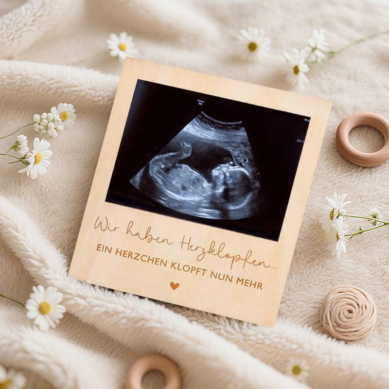 Ultrason Gebelik Duyuru Levhas - Engraved Wood Frame incelemesi ve fiyatı