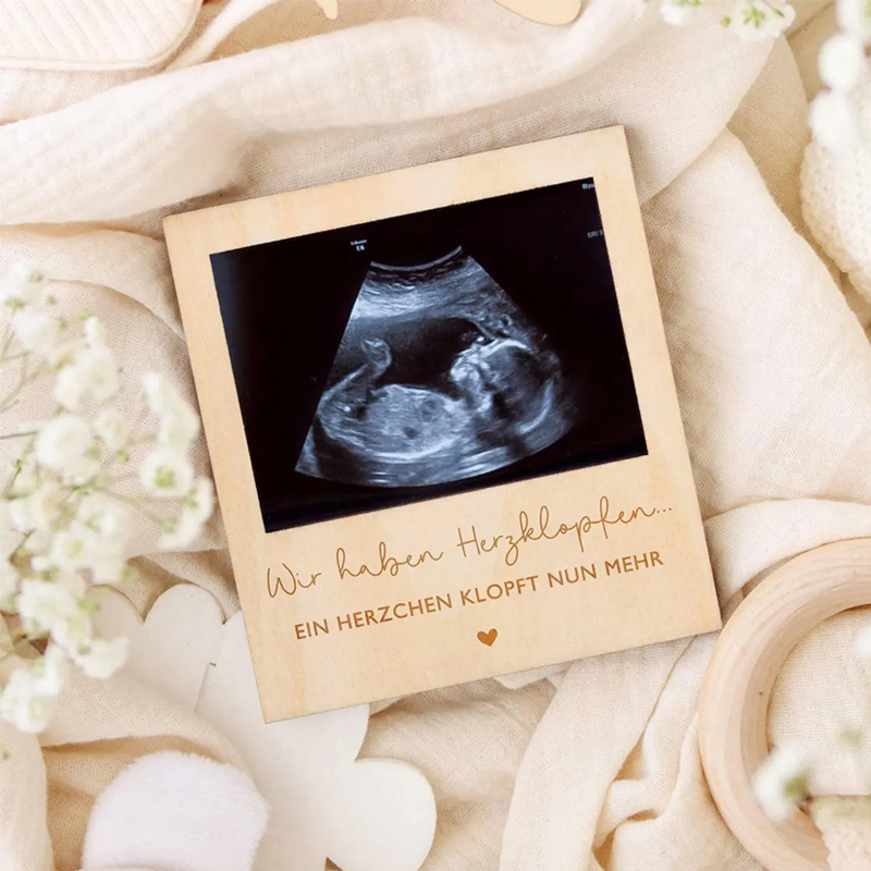 Ultrason Gebelik Duyuru Levhas - Engraved Wood Frame incelemesi ve fiyatı