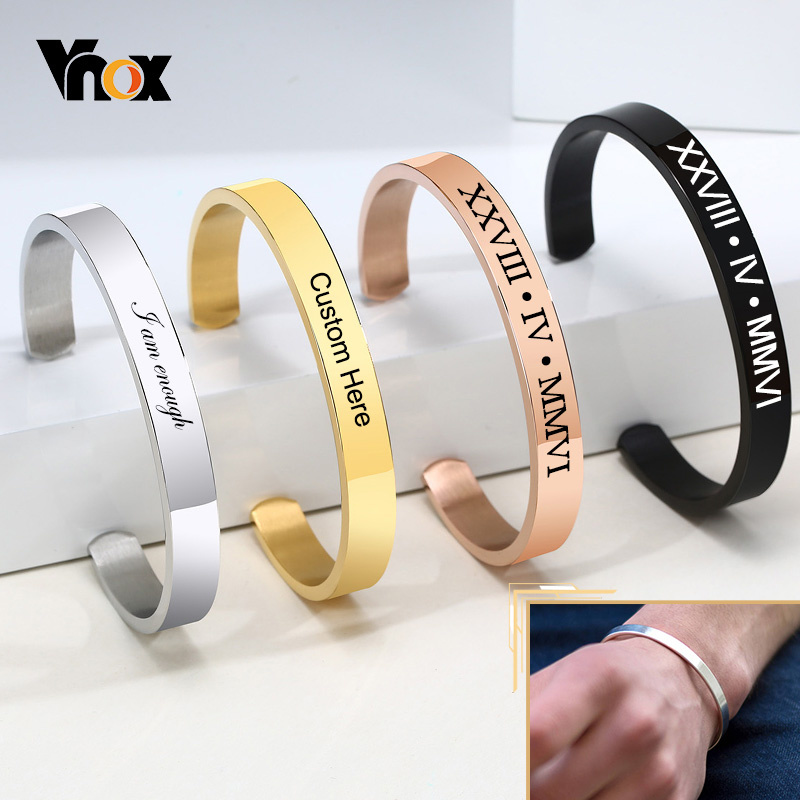 Vnox Dropshipping özelleştiril - Coordinates Bracelet incelemesi ve fiyatı