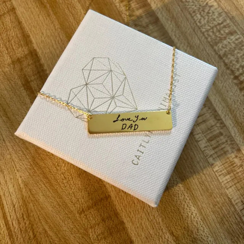 Özel el yazısı adı Bar kolye k - Handwriting Necklace Bar incelemesi ve fiyatı